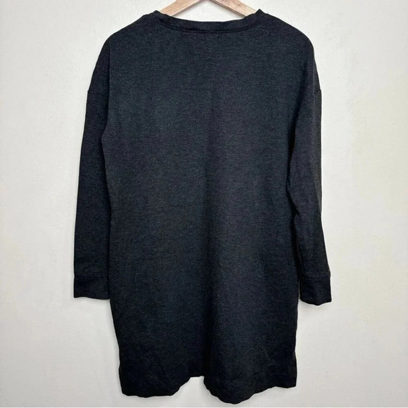 Lord & Taylor Womens Size Medium Grey Crew Neck Weighted Dress - Picture 14 of 14